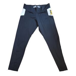 Victoria's Secret PINK Ultimate Yoga Capri Leggings US Army Star Black Sz L